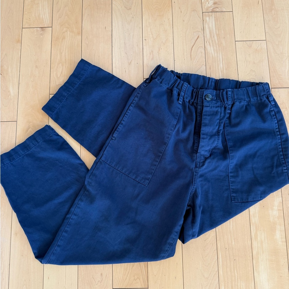 XiRENA Navy Elastic-Waist Casual Pants